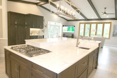 Example of a mountain style kitchen design in Miami