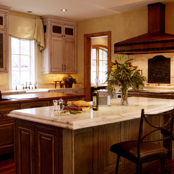 Rustic Kitchen Renovation with Two Islands St. Louis, MO