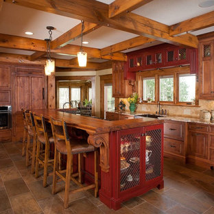 log kitchen cabinets