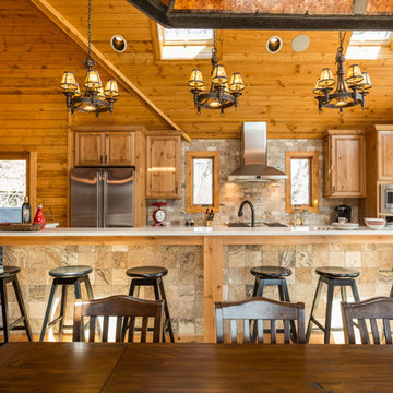 Rustic Modern Lake Retreat - Kitchen