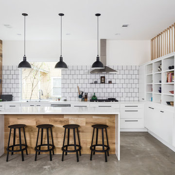 Rustic Modern White Kitchen