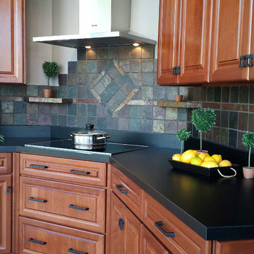 Rustic Slate Tiled Kitchen