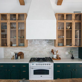 75+ Mediterrane Küchen mit grünen Schränken Ideen & Bilder - Dezember