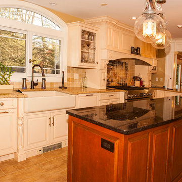Saddle River stained kitchens