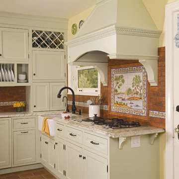Sage Green Inset Door Kitchen