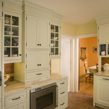 Sage Green Inset Door Kitchen