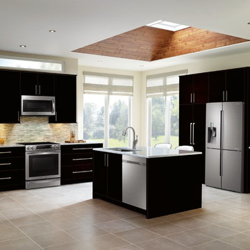 Samsung Black and Stainless Steel Kitchen