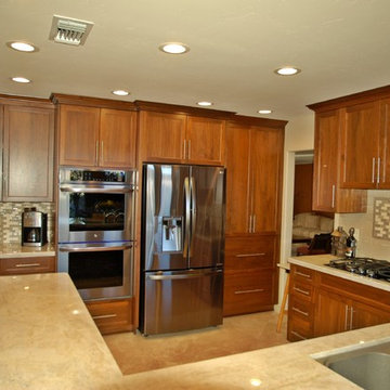 San Carlos - Traditional Kitchen Remodel Featuring Walnut Cabinetry