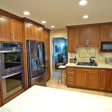 San Carlos - Traditional Kitchen Remodel Featuring Walnut Cabinetry