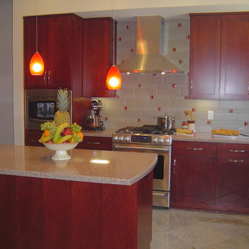 San Diego Burgundy Kitchen Remodel