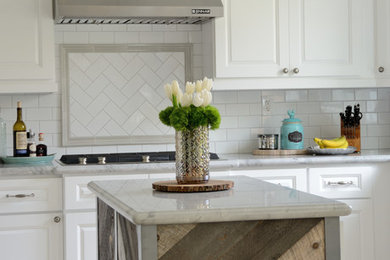 Inspiration for a coastal kitchen remodel in San Diego