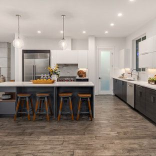 75 Beautiful Kitchen With A Double Bowl Sink Pictures Ideas July 2021 Houzz