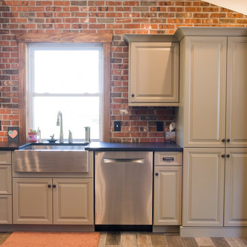 Sandstone painted kitchen