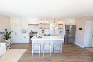 Photo of a contemporary kitchen in Santa Barbara.