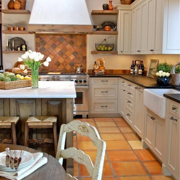 Santa Fe Country French Kitchen Remodel