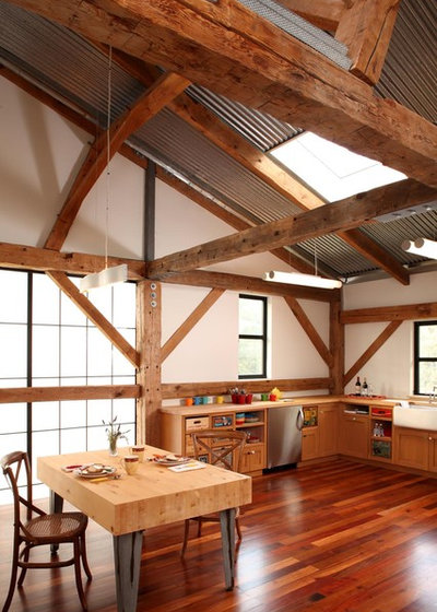 カントリー キッチン by Studio Carver Architects, Inc.