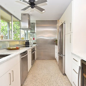 Sarasota Modern Galley with Stainless Appliances