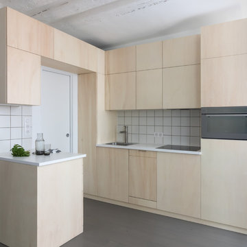 Scandinavian style, Minimal, Modern, Open-plan, Plywood Kitchen