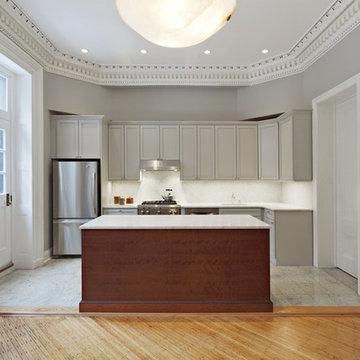 Schermerhorn St. (Brooklyn Heights) Kitchen with a Classic Crown Moldings