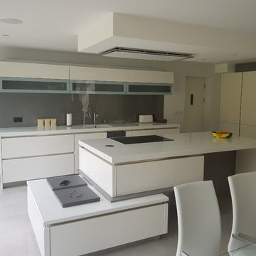 Schmidt Kitchens in High Gloss Lacquer door and grey detail