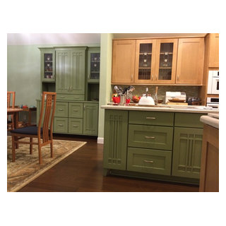 Sage green kitchen with shaker cabinets in a renovated 1880s house,  Minneapolis, Minnesota [2500x1667] : r/RoomPorn