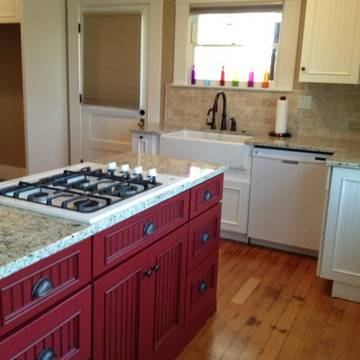 Schuler Cabinetry in Red and White Icing