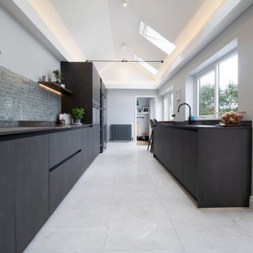 Schuller Targa Steel Kitchen Project in Old St Mellons