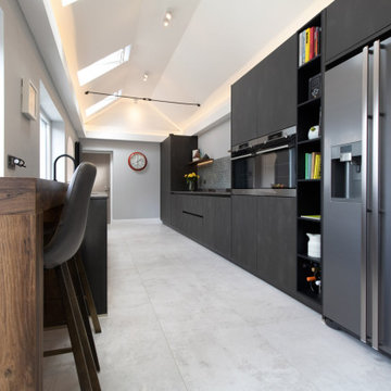 Schuller Targa Steel Kitchen Project in Old St Mellons