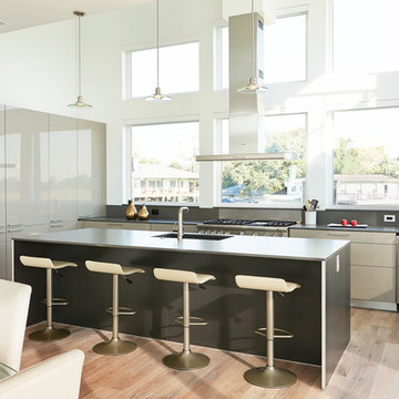 Seabrook- Kitchen with an Oceanfront view