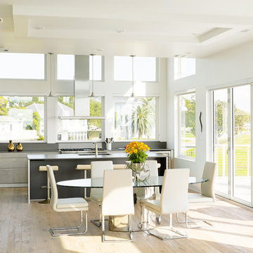 Seabrook- Kitchen with an Oceanfront view