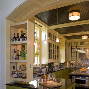 Contemporary kitchen designs - Example of a trendy kitchen design in Other