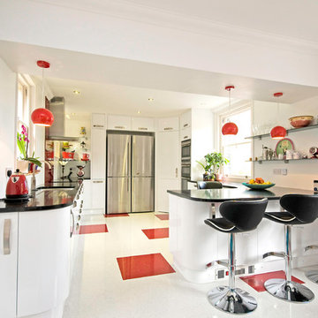 Seating at the breakfast bar