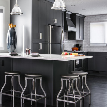 Shades Of Grey; Elegant Main Floor Kitchen Renovation