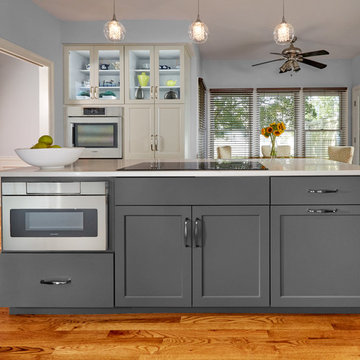 Shades of grey in Mechanicsburg kitchen remodel