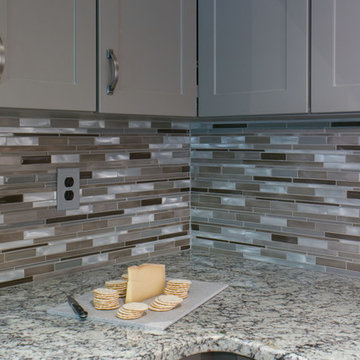 Shake it up with Gray Shaker style and Granite Countertops