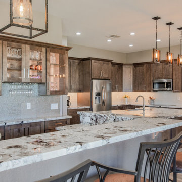 Shaker Ash Kitchen and Floating Media Center