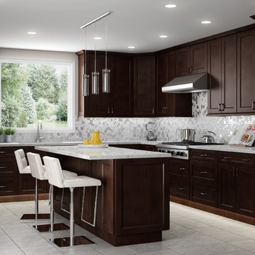Shaker Espresso Kitchen Cabinets