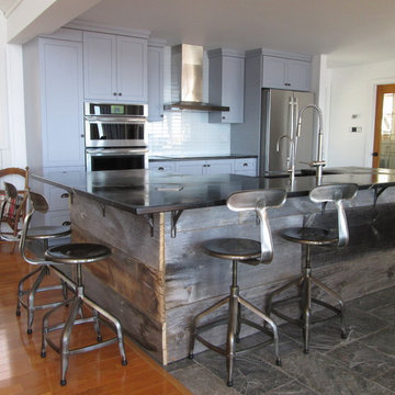 Shaker Kitchen with Soapstone counters and sink
