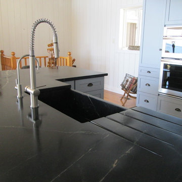 Shaker Kitchen with Soapstone counters and sink