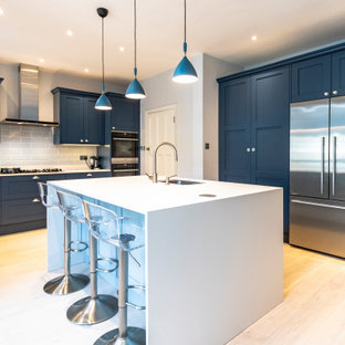 Photo of a large classic kitchen in Other.