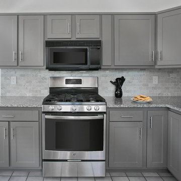 Shaker Style in Suede Gray Kitchen