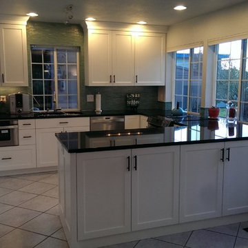 Shaker style painted kitchen