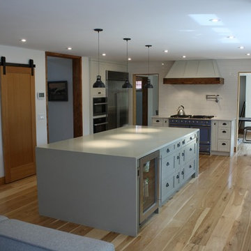 Shaker Two Tone Kitchen with Fir Accents