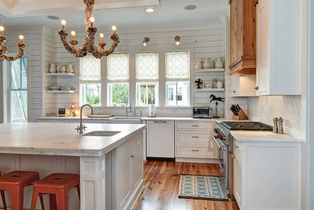 Transitional Kitchen by William Quarles Photography
