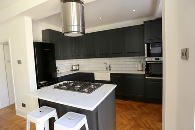 Inspiration for a modern kitchen in Sussex.