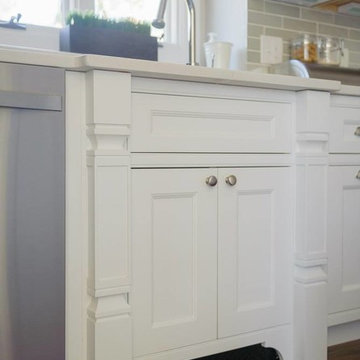 Shiloh Beaded Inset Arctic White Kitchen in Wayland