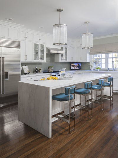 Transitional Kitchen by S. B. Long Interiors
