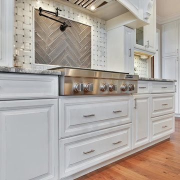 Shore Style White and Pewter Kitchen