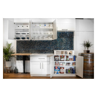 The Modern Day Appliance Garage: A Moveable Backsplash to Hide Our