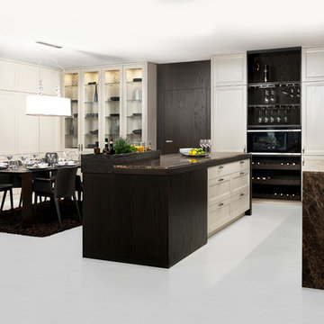 Showroom: Transitional kitchen and modern interior doors